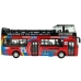 Tourist Coach Double Decker Openable Door Red