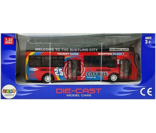 Tourist Coach Double Decker Openable Door Red