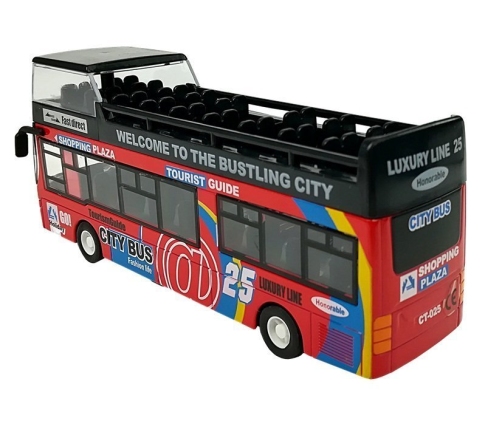 Tourist Coach Double Decker Openable Door Red