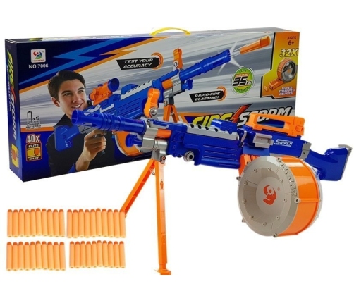 Foam Dart Rifle 40 pieces Large Magazine