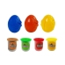 Play Daugh Dinosaurs Eggs Mould 12 Pieces 4 Colours