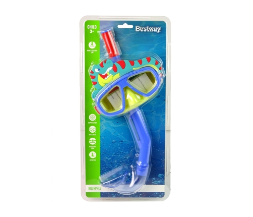 Blue Bestway Diving Mask With Pet Tube 24059