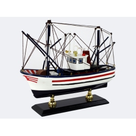 Ship Collectible Model Wooden Masts White