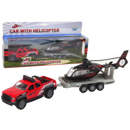 Off-road car with helicopter trailer 520249