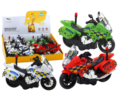 Police Motorcycle Motor Police Car Light Sound Motorek Mix