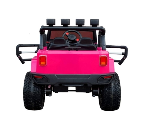 Divvietīgs bērnu elektromobilis Jeep WXE-1688 4x4 Pink