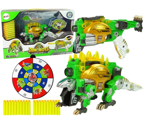 Dinobots 2 in 1 Dinosaur Shotgun Green Stegosaurus Shield