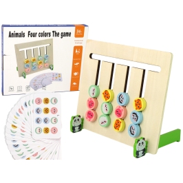 Four Colours Animals Two-Sided Puzzle Wooden Educational Game