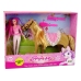 Doll Rider with Brown Pony Figures.