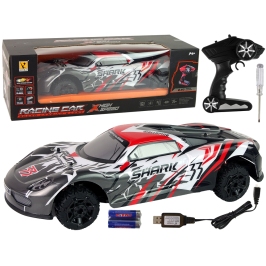 Sports Car R/C 1:8 Gray White