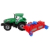 Tractor With Plough Friction Drive Red