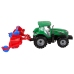 Tractor With Plough Friction Drive Red