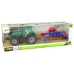 Tractor With Plough Friction Drive Red