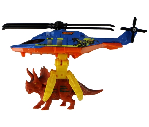 Helicopter Dinosaurs Vehicle Set 6 Colorful Pcs