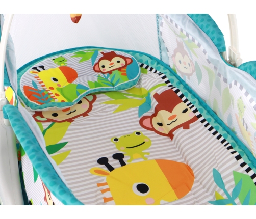 Multifunctional Bed Rocker 2in1 Children's Mat Sounds Vibrations Blue