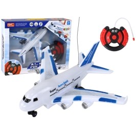 RC Airplane Remote Controlled White Aerobus Remote Control Lights Sounds