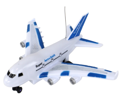 RC Airplane Remote Controlled White Aerobus Remote Control Lights Sounds