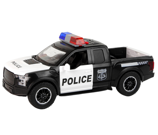 Offroad Vehicle Police Black Opening Door Sound Lights