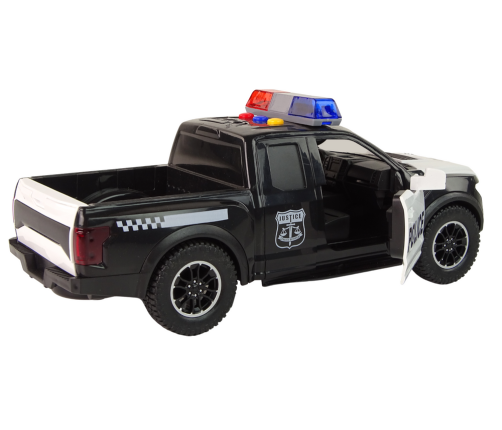 Offroad Vehicle Police Black Opening Door Sound Lights