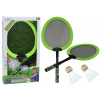 Set of 2 Badminton rackets, 2 Badminton shuttles, green