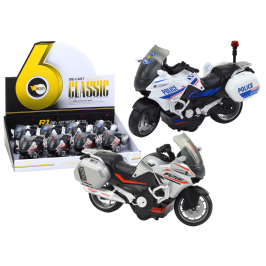 Police Sports Motorcycle With Friction Drive, Scale 1:10