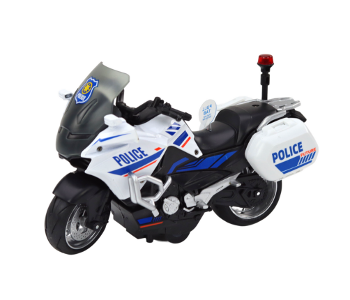 Police Sports Motorcycle With Friction Drive, Scale 1:10