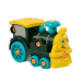 Cartoon Turning Locomotive DIY Green