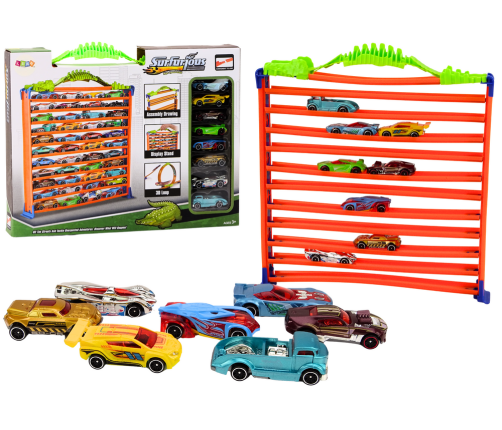 Car Track Parking 2in1 Garage Springs 360 Loop* Set