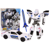 Auto-Robot 2in1 Transformation Police Car White