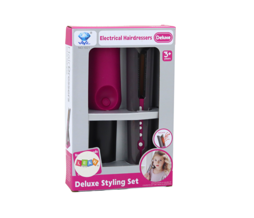 Hair Straightener Toy Stand Lights Sounds