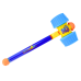 Large Toy Hammer Soft Blue 60CM