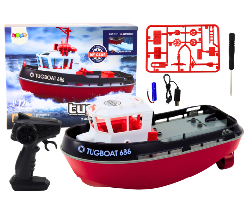 Remote Controlled RC Boat 1:72 Motorboat 35km/h