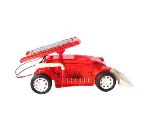 Solar Bulldozer Car Red