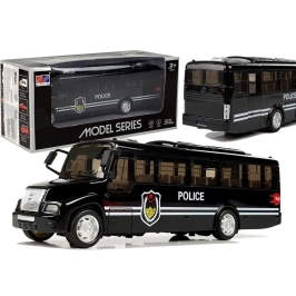 Police Car Model with Lights Black