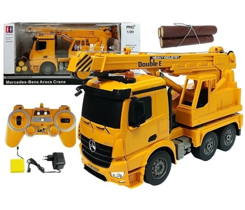 Mercedes-Benz Arocs 2.4G Remote-Controlled Crane with Wood