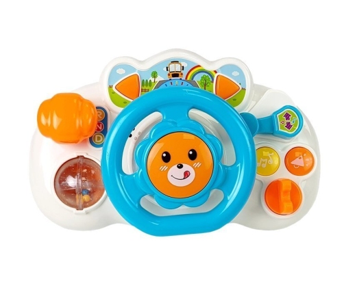 Blue Educational Steering Wheel for Baby