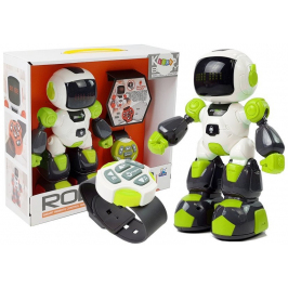 Robot Remote Controlled by Infrared Watch Sound Light Recording Green