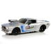 R/C Sports Car 1:16 Silver Blue Stripes Pilot