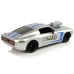 R/C Sports Car 1:16 Silver Blue Stripes Pilot