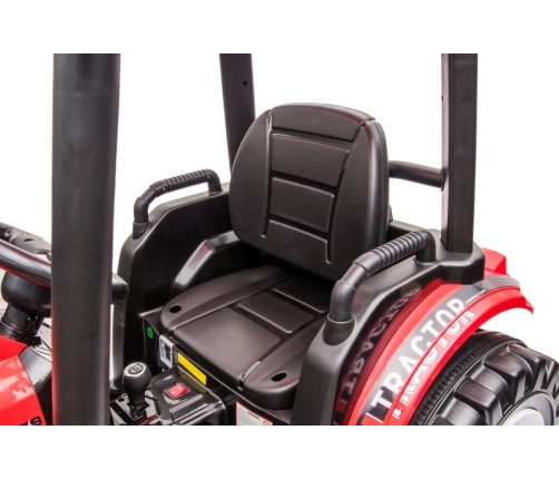 Battery-operated tractor with trailer Hercules Red 24V