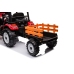 Battery-operated tractor with trailer Hercules Red 24V