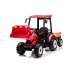 Battery-operated tractor with trailer Hercules Red 24V