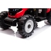 Battery-operated tractor with trailer Hercules Red 24V