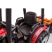 Battery-operated tractor with trailer Hercules Red 24V