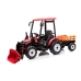 Battery-operated tractor with trailer Hercules Red 24V