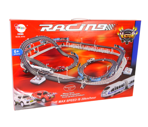 Huge Race Set  Car track + Electric train track  Racing Set