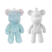 Creative Teddy Bear DIY Diamonds 3D Keyring Set Blue