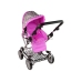 Baby Doll Stroller 2-in-1 Carrier Bag Pink Stars