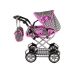 Baby Doll Stroller 2-in-1 Carrier Bag Pink Stars