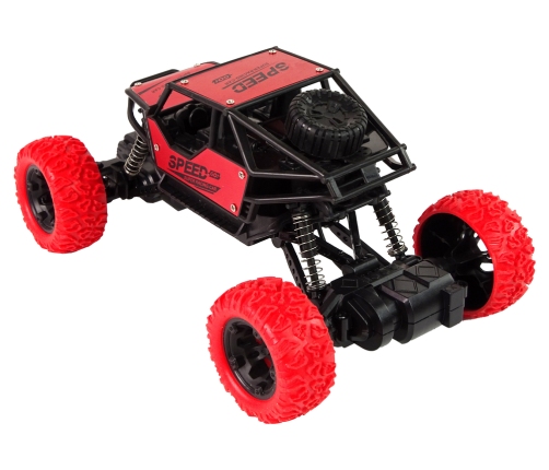 Remote Controlled Terrain Car R/C 1:18 Red.